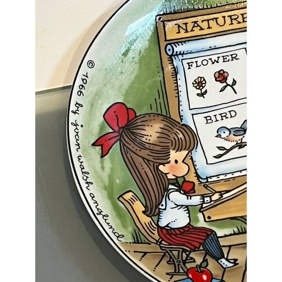 Joan Walsh Anglund 1966 November Plate Ebeling&Reuss W. Germany Collectible Vtg - Picture 2 of 4